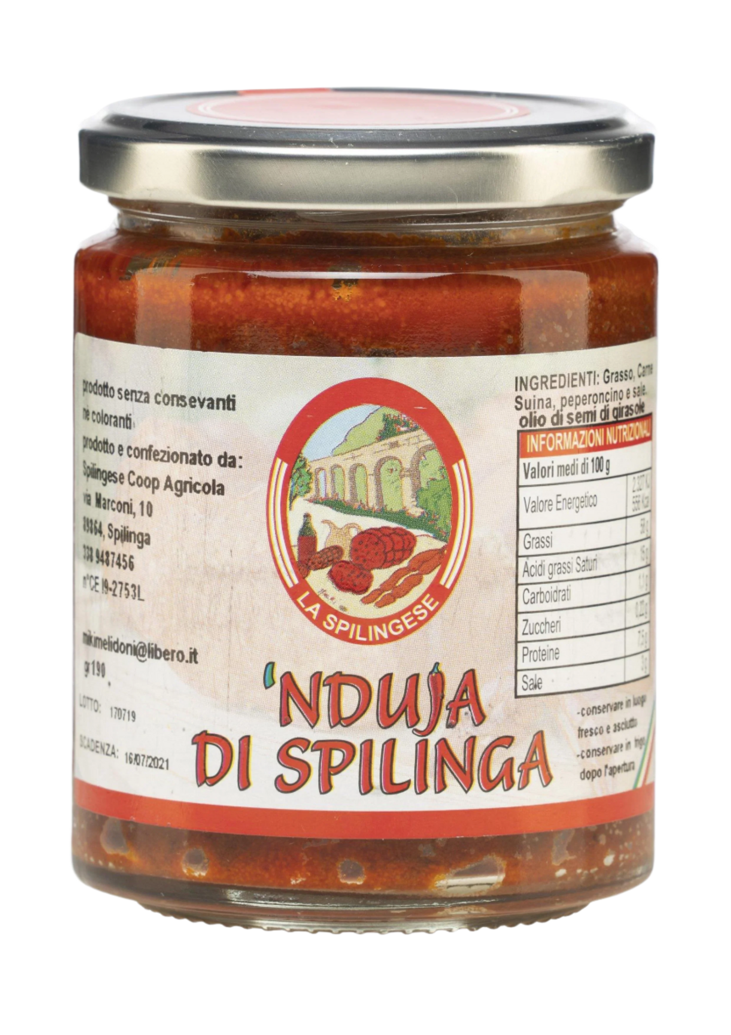 Nduja Spilinga Jar 290g