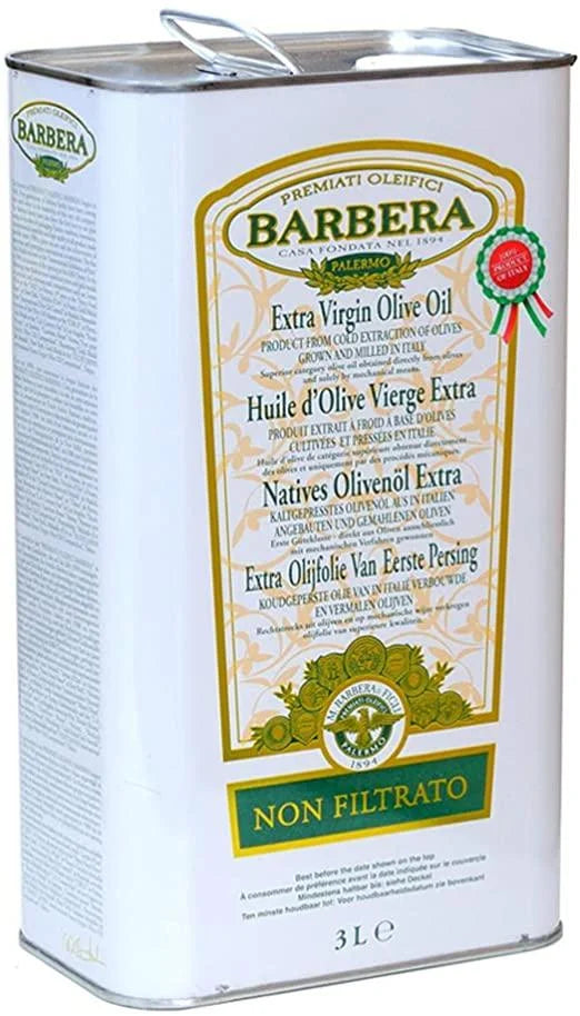 100% Italian Extra Virgin Olive Oil Unfiltered 3LITRE