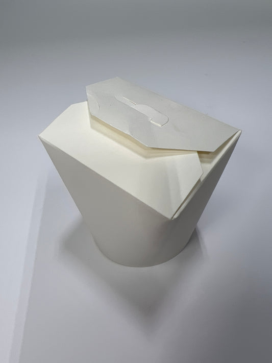 White noodle take away boxes 16oz 50pcs