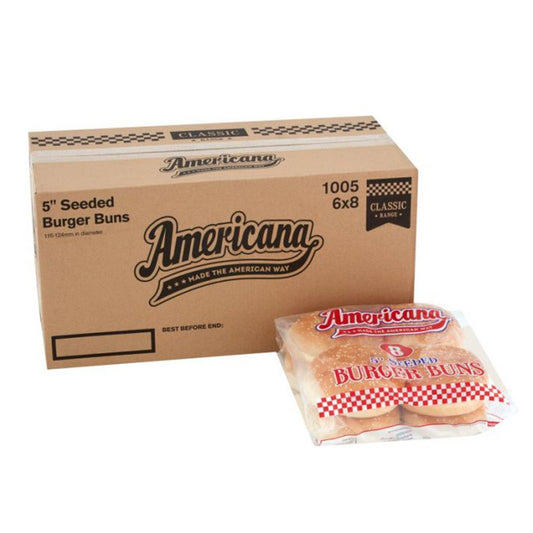 AMERICANA 5" BUNS SEEDED X 8