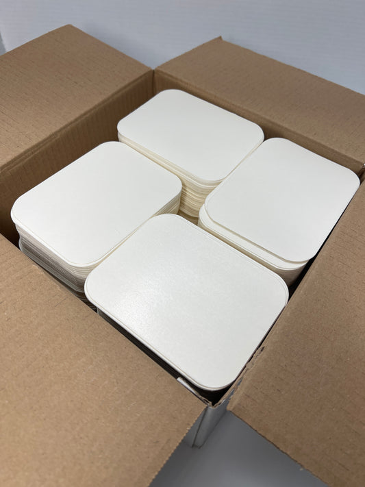 Heavy white poly lids 1000pcs