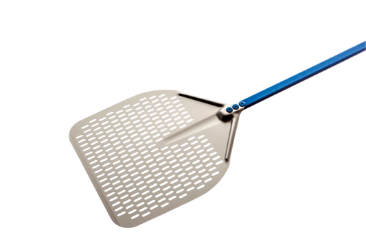 GI METAL ALUMINIUM RECTANGULAR PERFORATED PIZZA PEEL