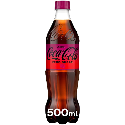 Coca-Cola Zero Sugar Cherry Bottle 500ml