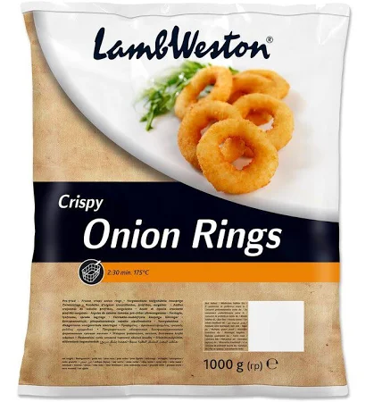 Lamb Weston Battered Onion Rings 1kg