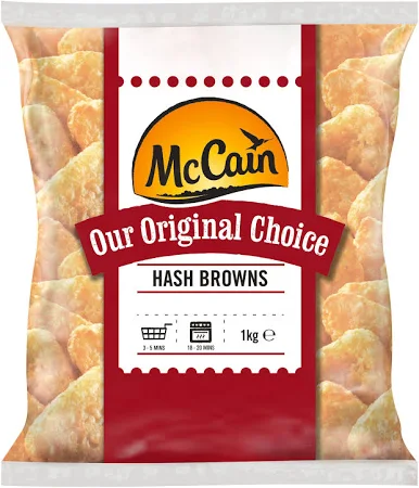 McCain Frozen Original Choice Hash Browns 1kg