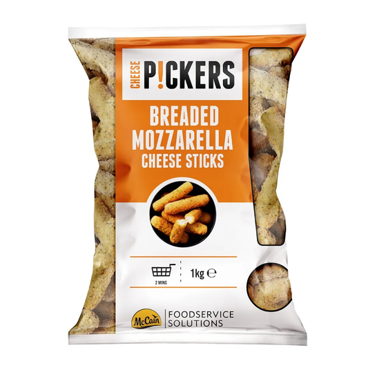 Cheese Pickers Breaded Mozzarella Cheese Sticks 1 x 1kg