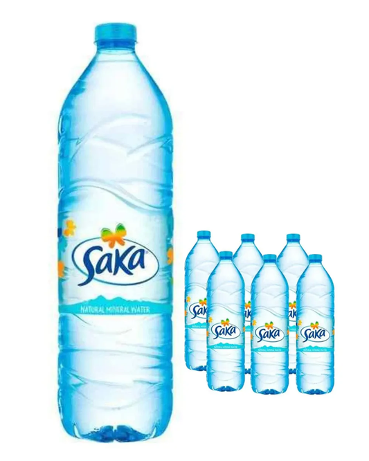 Saka Natural Mineral Water Multipack, 6 x 1.5 L